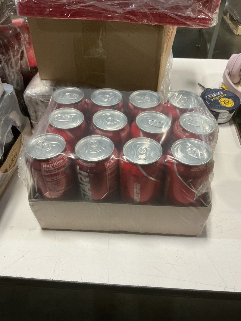 Condition photo showing New/Like New for ((BB:02/23/2026))Mountain Dew Kickstart, Fruit Punch, 92mg Caffeine, Vitamins B & C, 80 Calories, 5% Juice, 16 fl oz (12 Count) Fruit Punch 16 Fl Oz (Pack of 12)