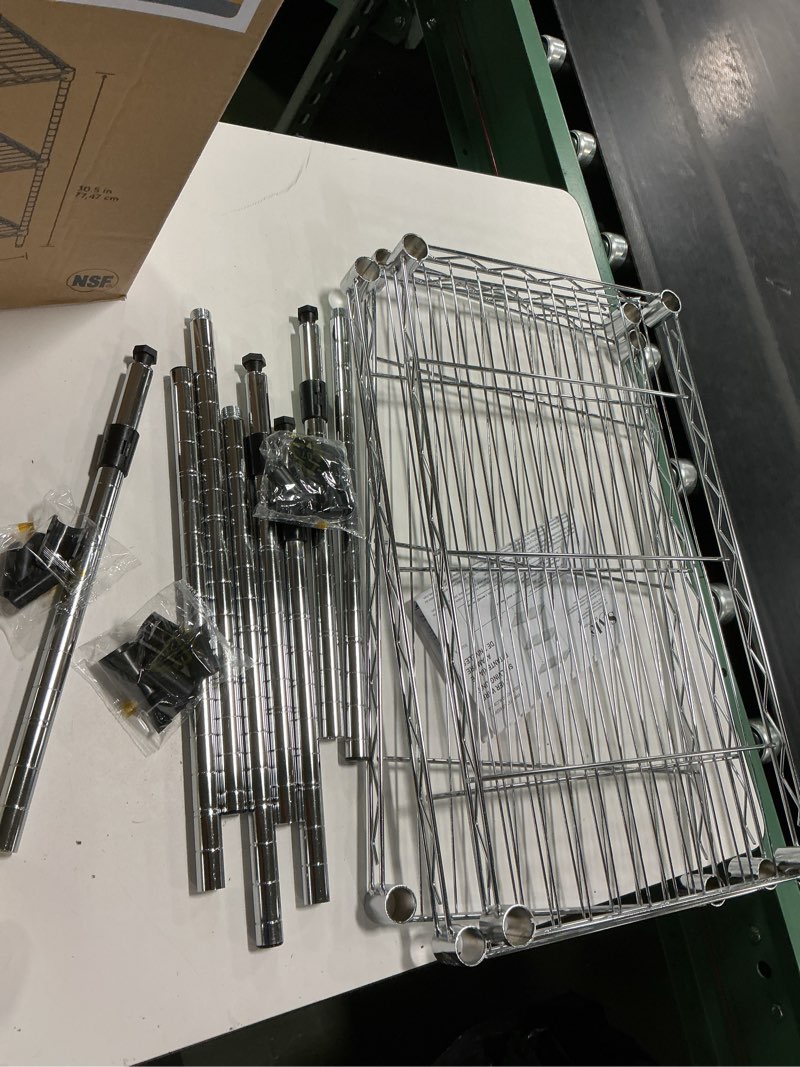 Condition photo showing Good Condition for Style 23 in x 13 in x 31 in , 3 tier wire shelving unit