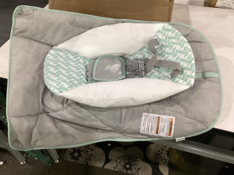 Condition photo showing As Is for some pieces are bent**** ingenuity keep cozy 3-in-1 grow with me vibrating baby bouncer, seat & infant to toddler rocker, vibrations & -toy bar, 0-30 months up to 40 lbs (weaver)