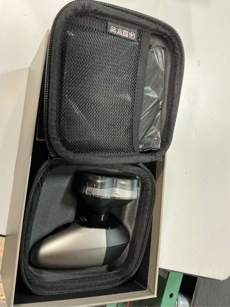 Condition photo showing Good Condition for philips norelco head shaver pro 9000 series - electric shaver for men and women, 360° flexing head & comfortcut blades for clean shave, gentle on skin, model hs9980/40 black series 9000 +qcp, blades, mirror, travel case