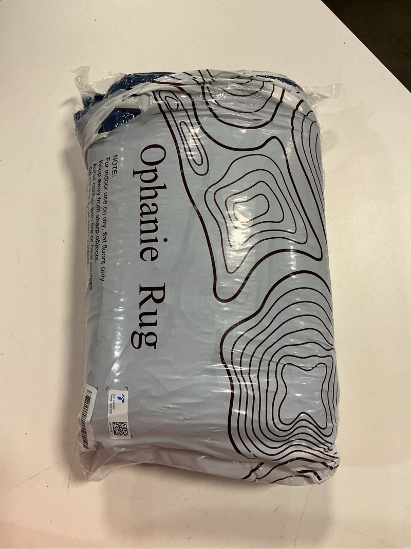 Condition photo showing New/Like New for ophanie blue rug, boys 4x6 rugs for bedroom royal dark blue carpet nursery aesthetic, kids playroom navy area rugs for girls teen home decor, fluffy shag bedside floor living room carpet 6- blue rectangular 4' x 6' (rectangular)