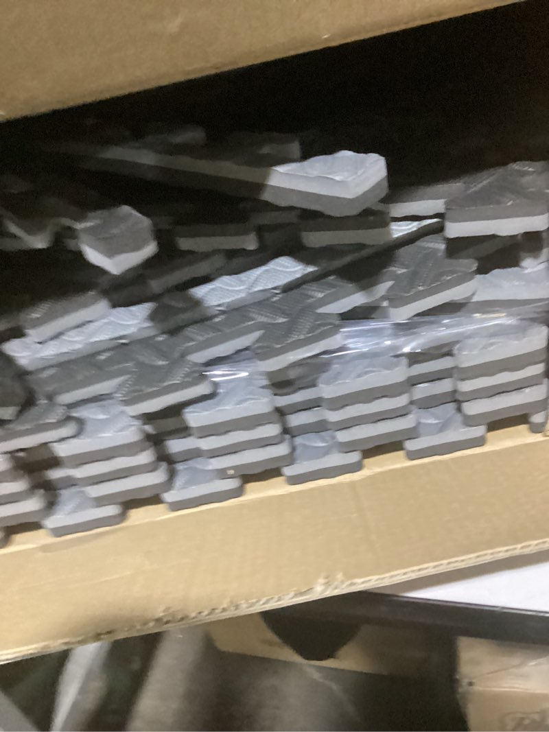 Condition photo showing Good Condition for AIRHOP Upgraded 0.79" Extra Thick 48 Sq Ft High-Density Eva Foam Exercise Gym Mats, 12 Pcs Large Interlocking Puzzle Floor Tiles (24"x24") for Home Gym, Black&Gray Black/Gray