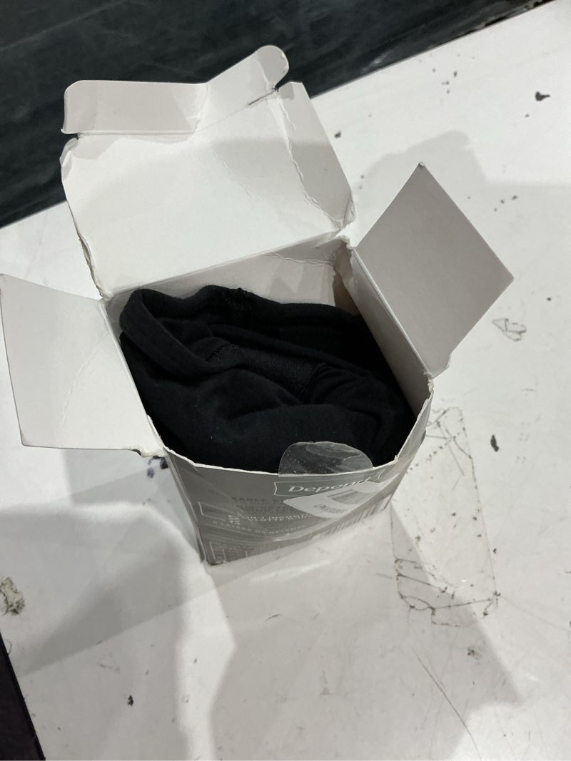 Condition photo showing As Is for depend washable adult incontinence underwear for men, reusable, light absorbency, large, black, 1 count