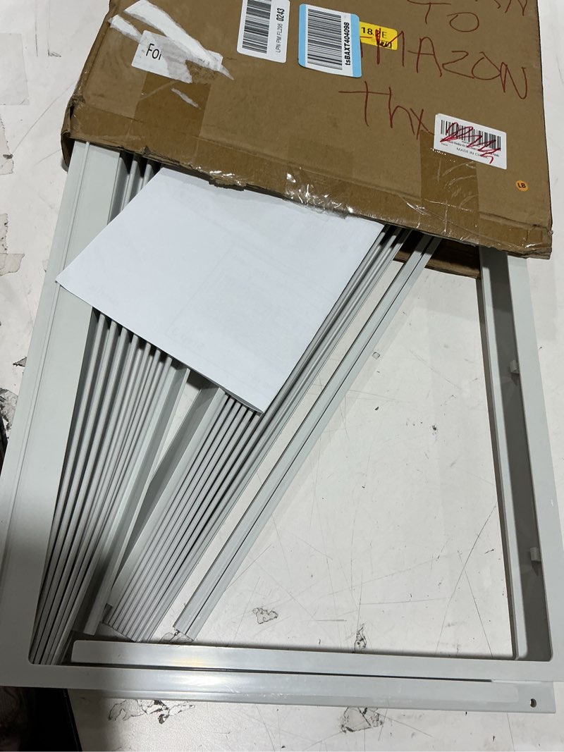 Condition photo showing Good Condition for lbg products window air conditioner side panel and frame set,ac accordion filler kit,fits most 10000btu window air conditioners