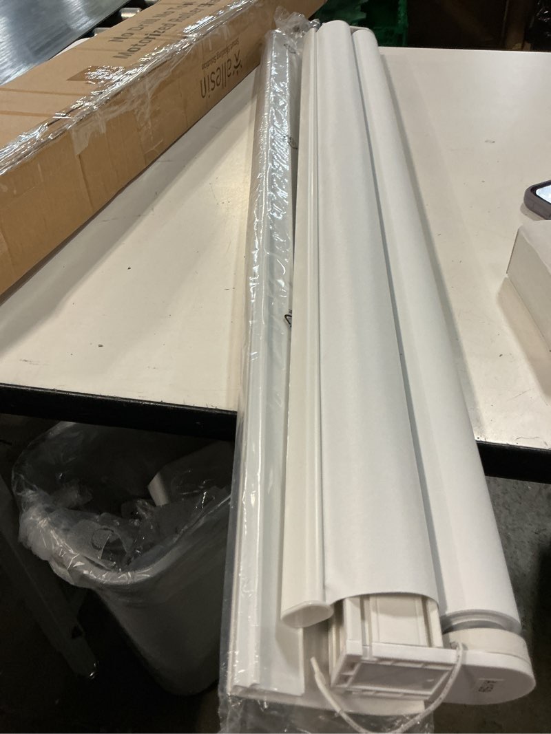 Condition photo showing Good Condition for no-drill motorized roller shade with remote,tool-free install,light filtering window blinds, compatible with alexa,google, quiet motor for bedroom living room office,customized size,34””72