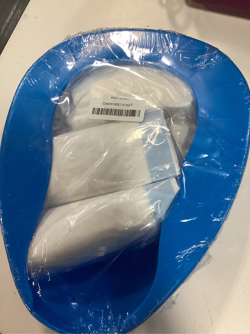 Condition photo showing New/Like New for minivon bedpan set with 30 disposable liners, super absorbent pads and gloves - pack 30 count - bed pan for elderly women females bedridden patients, bedpan for men