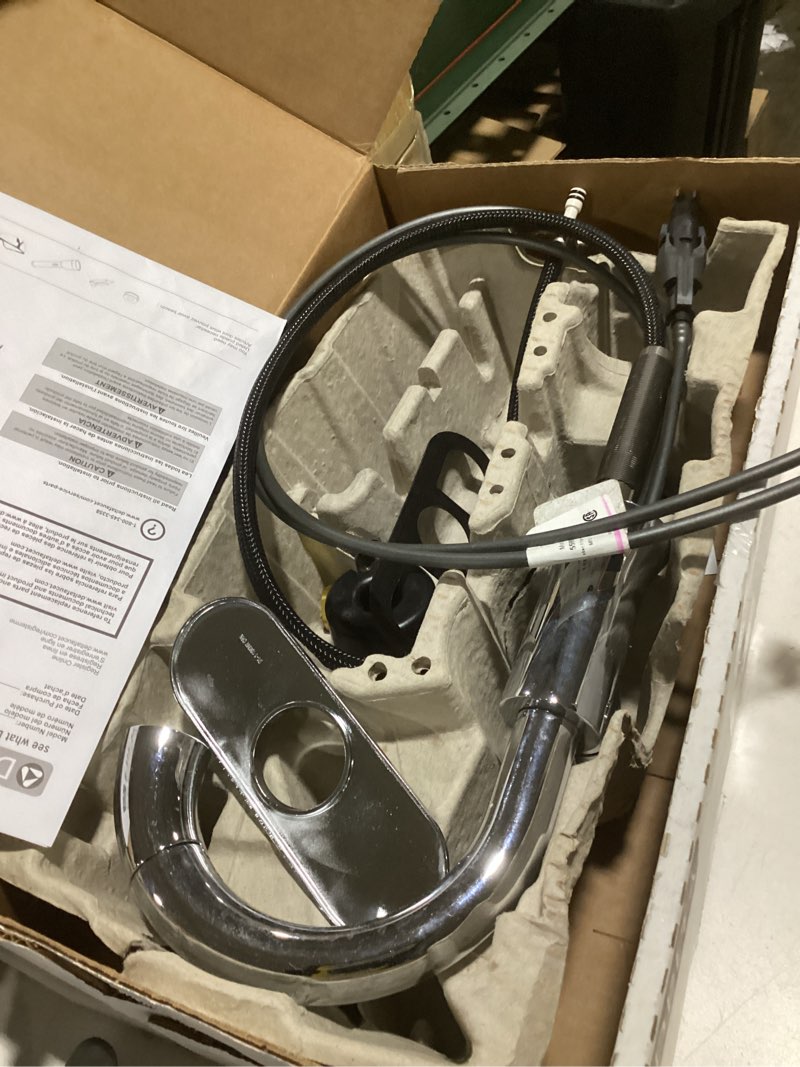 Condition photo showing Good Condition for delta faucet trinsic pull down bathroom faucet, bathroom pull out faucet, chrome single hole bathroom faucet with pull down sprayer, bathroom sink faucet magnetic docking, chrome 559har-pd-dst