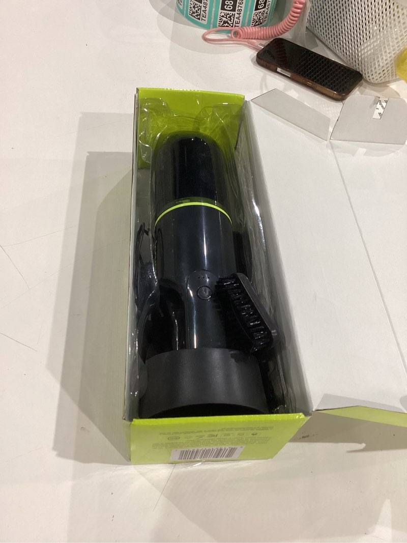 Condition photo showing As Is for ion vac wireless handheld vacuum