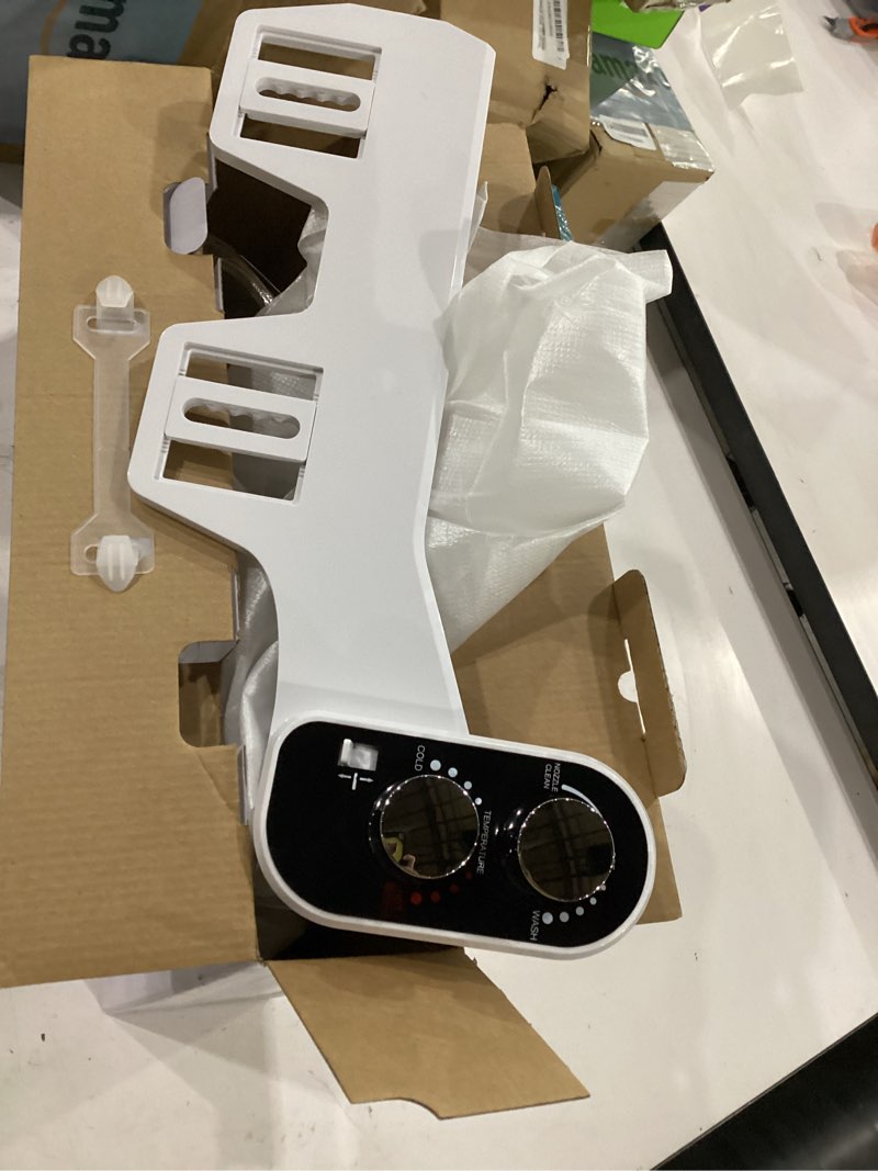 Condition photo showing Good Condition for hot and cold bidet attachment for toilet, ultra-slim bidet attachment warm water, non-electric adjustable pressure self cleaning sprayer nozzle control for posterior, feminine wash