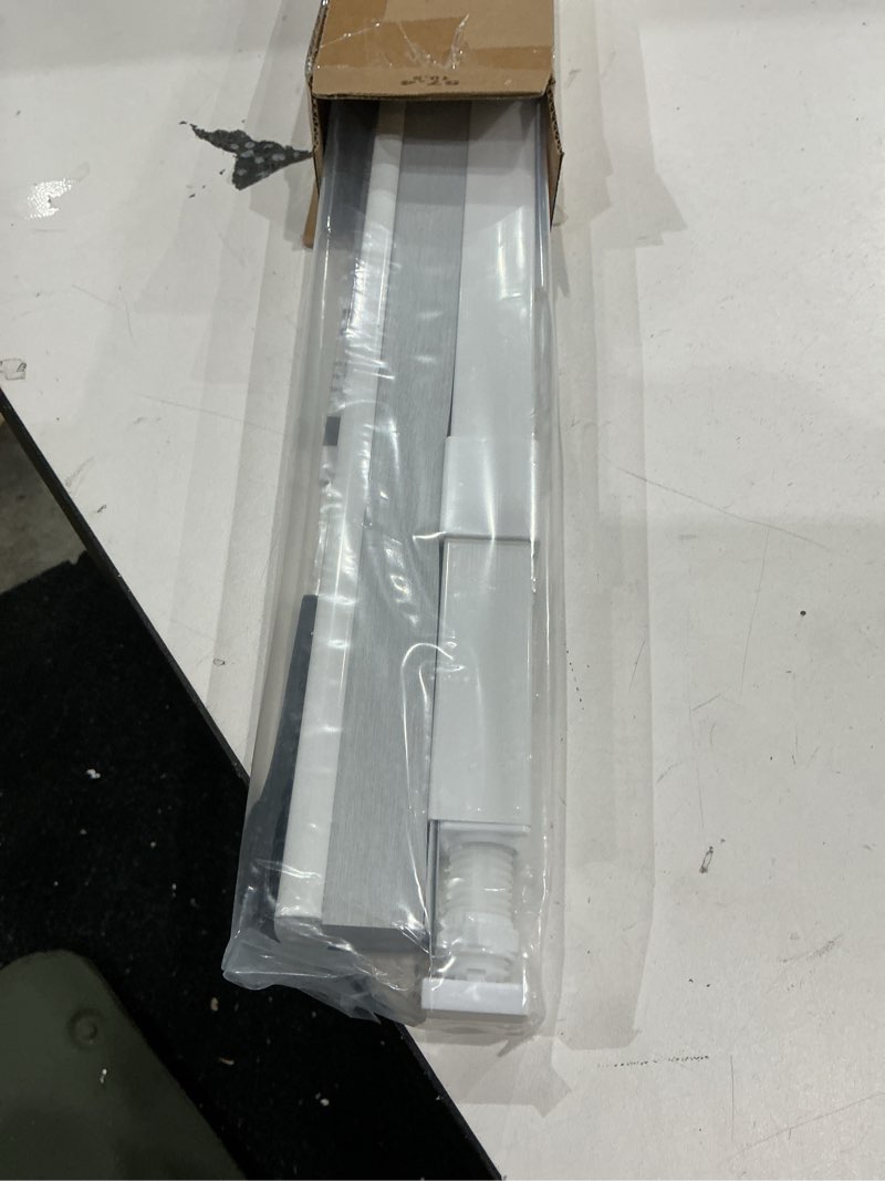 Condition photo showing Good Condition for lazblinds cordless cellular shades, no tools no drill blackout honeycomb shades pleated blinds for windows, 23'' w x 36'' h, silver white blackout-silver white 23'' w x 36'' h