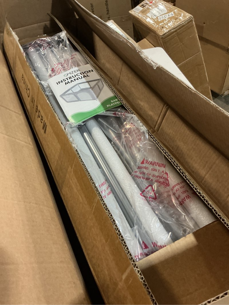 Condition photo showing Good Condition for Orian Baby Playpen 50x50 Large Playpen for Babies and Toddlers, Oxford Fabric, Indoor & Outdoor Play Pen, 10 Colorful Balls, 4 Pull Up Rings, Carry Bag