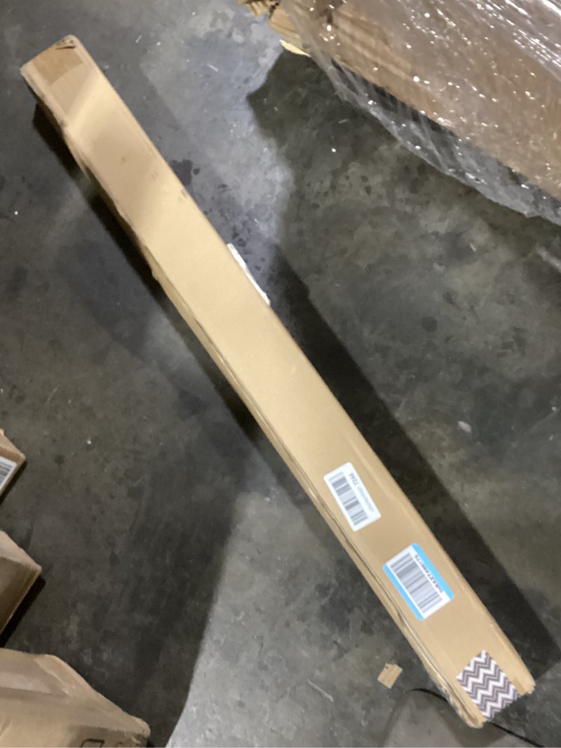 Condition photo showing As Is for Madison Park Galen Cordless Fabric Privacy Single Panel Darkening, Energy Efficient Roman Shade, Window Curtain, 39"W x 64"L, Basketweave Sheen Ivory Room Darkening Basketweave Sheen Ivory 39"W x 64"H