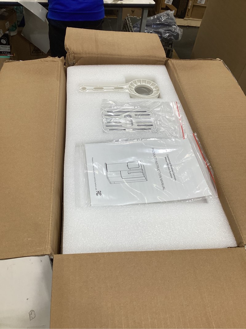 Condition photo showing New/Like New for reverse osmosis system countertop, portable 5 in 1 ro water filtration system, 3:1 pure to drain ratio purifier, tds & filter monitor, water filter for home, office, rv white