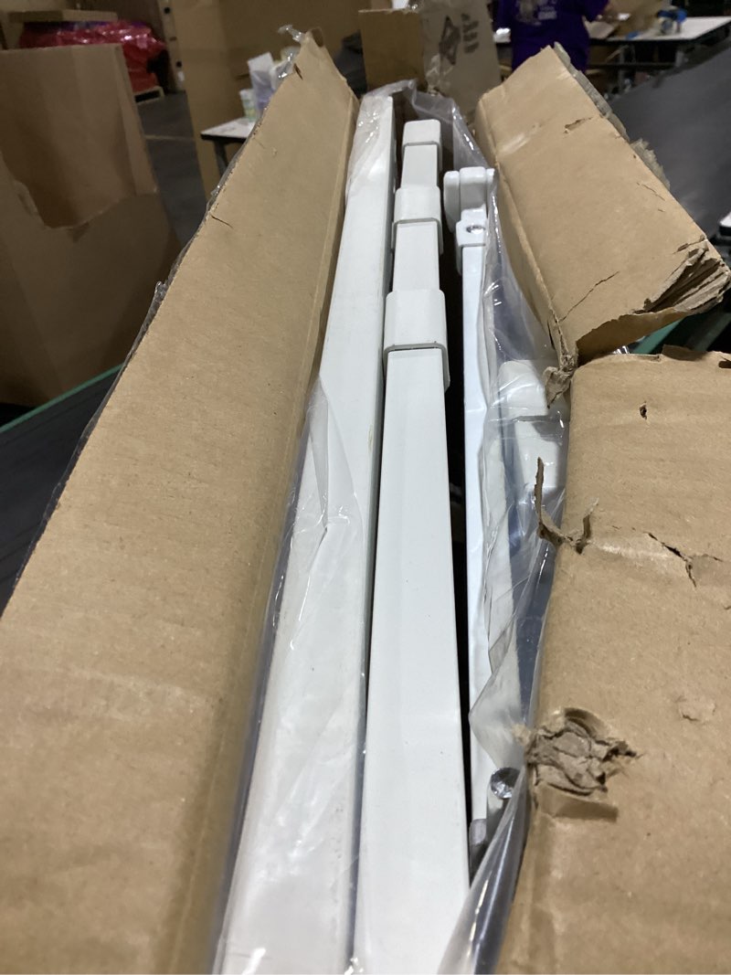 Condition photo showing Good Condition for babelio 29-55 inch extra wide baby/dog gate, pressguard p7, metal auto close, pressure mounted pet door for doorways, no need tools and drilling, with wall cups, white white 30"tall 29"-55" wide