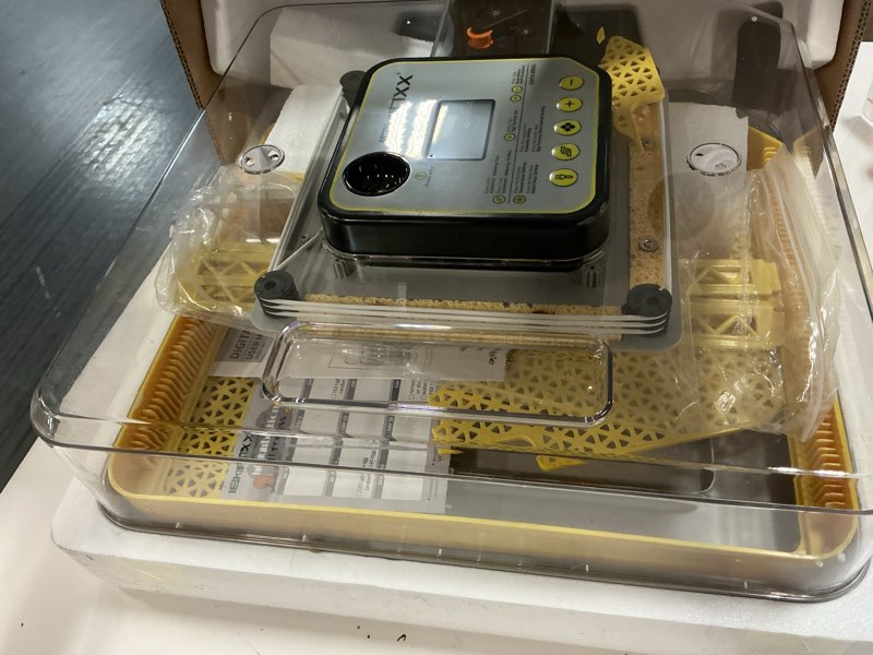 Condition photo showing Good Condition for incubator for hatching eggs-48 egg capacity, 2026 newly upgraded auto egg turner & auto precision humidity control system, 360° clear viewing for chicken, duck and quail eggs (yellow)