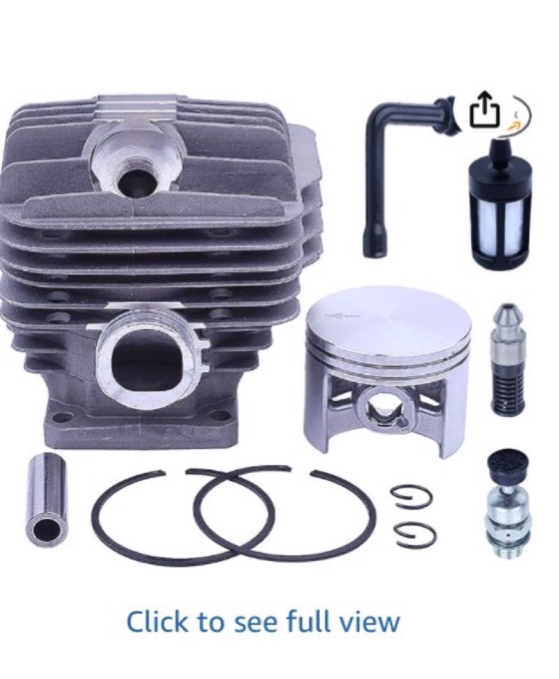 adefol 52mm cylinder piston kit for stihl ms460 046 chainsaw replacement part with needle bearing fu