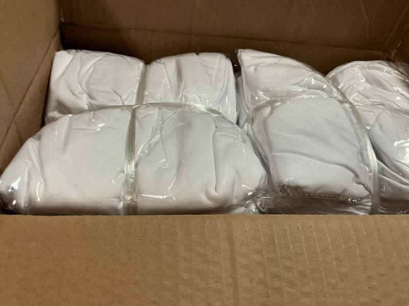 Condition photo showing New/Like New for 100 pcs white washable removable universal for wedding party dining banquet polyester spandex stretch slipcovers chair covers white-a 100pcs