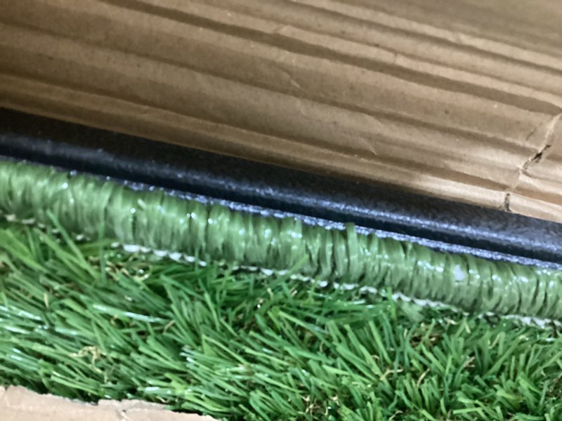 Condition photo showing Good Condition for Hompet Dog Grass Pad with Tray Large, 41"x27", 2 Reusable Artificial Turf for Dogs Potty, Waterproof Non-Slip Washable Pee Pads, Quickly Absorbency Portable Dog Litter Box for Indoor/Outdoor Use POTTY SYSTEM POTTY SYSTEM-41"X27"