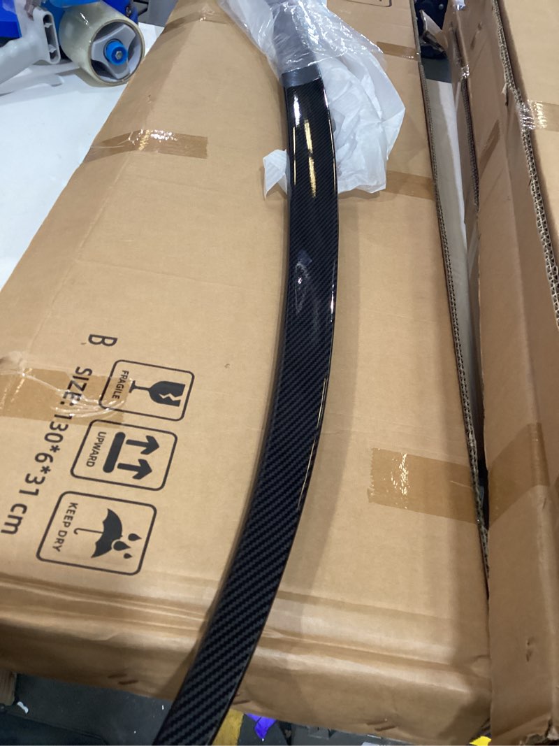 Condition photo showing Good Condition for khk g30 trunk spoiler, gloss black car rear trunk tail spoiler, m5 style rear wing spoiler fits for 2017-2023 bmw 5-series g30 520i 530i 540i / f90 m5 sedan