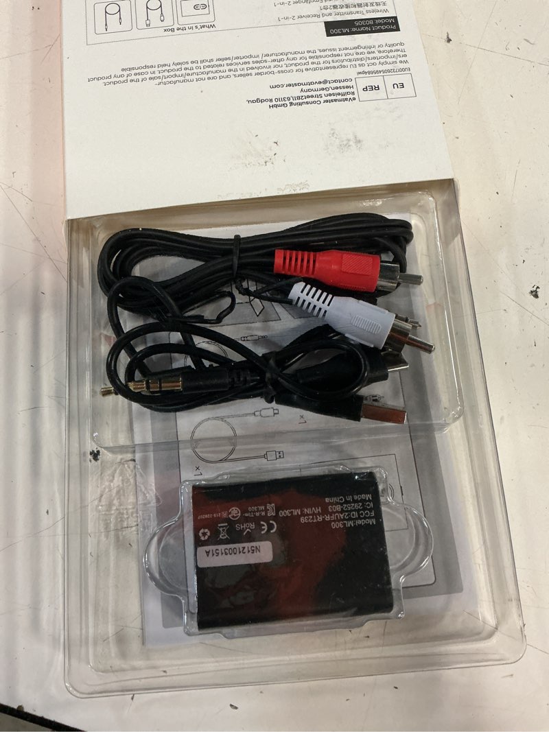 Condition photo showing Good Condition for 1mii bluetooth 5.3 transmitter receiver for tv to wireless headphones, dual link aptx adaptive/low latency/hd audio, aux bluetooth audio receiver adapter for home stereo, airplane, boat, gym black