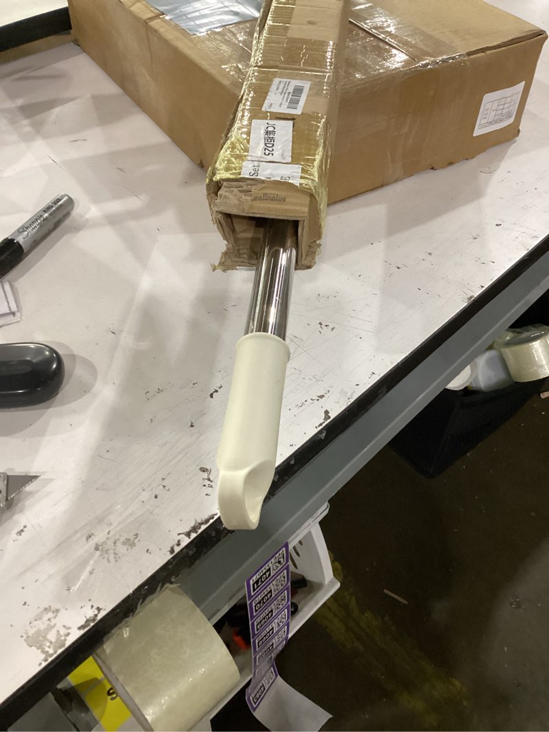 Condition photo showing Good Condition for reallnaive 1 pack telescoping skylight pole with hook up 47 to 79 inch wand for blinds tension rod blinds shades stainless steel adjustable curtain pull wand for skylight cordless window (beige) 1 beige up 47 to 79 inch