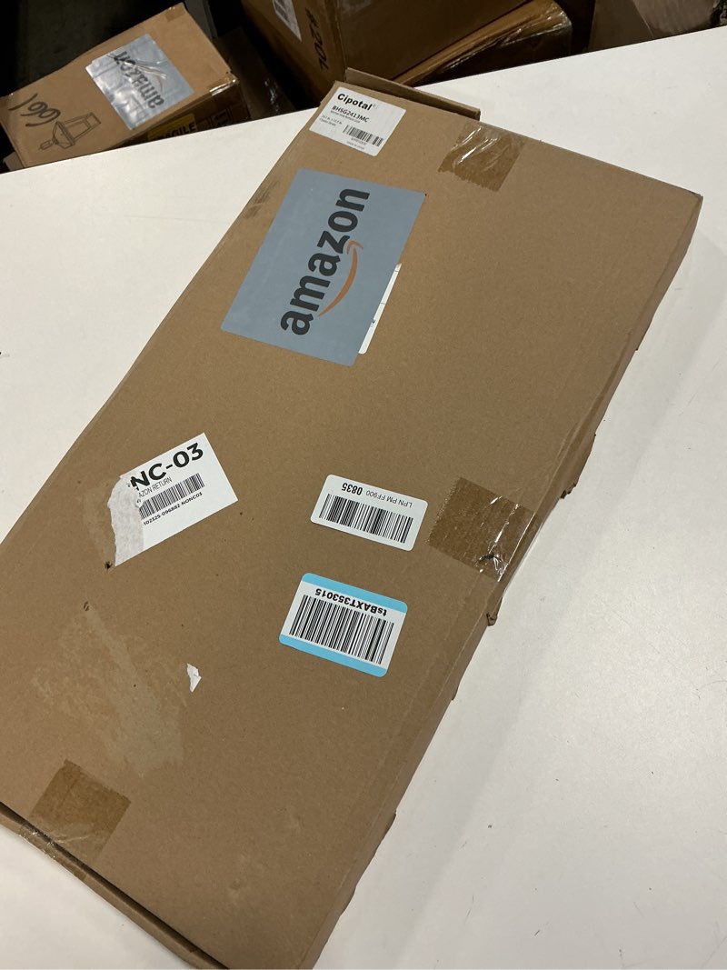 Condition photo showing New/Like New for 24.1 in. x 12.5 in. Centre Drain Sink Protector with Supersoft Silicone Feet in 304 Grade Stainless Steel