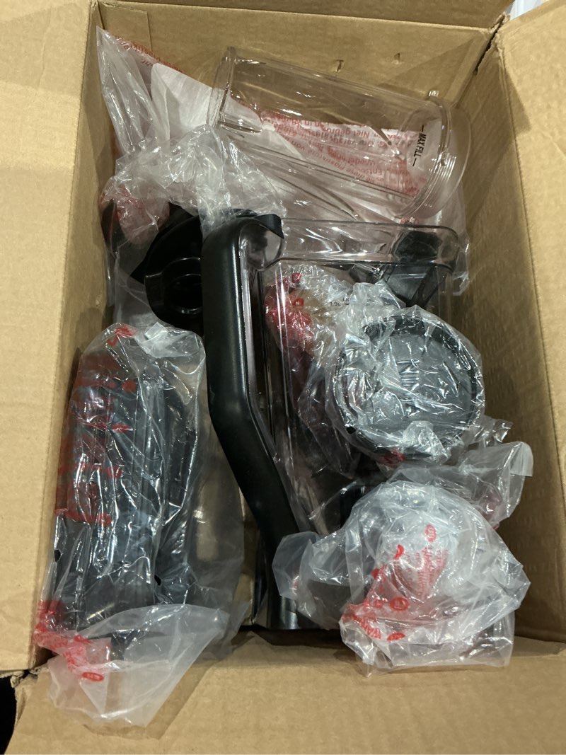 Condition photo showing As Is for ninja kitchen system | 8-cup food processor bowl & 72 oz. blender all-in-one | with (2) 16 oz. to-go cups | for smoothies, ice crushing, dough & more | 1500 watt | black | bl770 pitcher + bowl + (2) 16-oz. cups