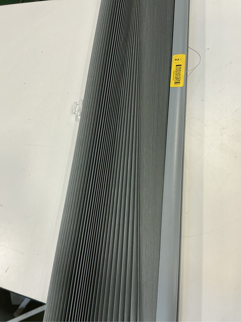 Condition photo showing As Is for Zipcase 6 Pack Window Blackout Shades, 65% Shading Cordless Light Filtering Pleated Paper Shades, 36 in x 72 in(Fits Windows 19”- 36”), Grey 6 Pack Grey