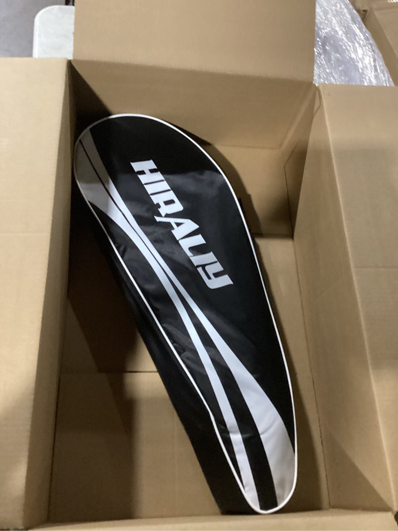 Condition photo showing Good Condition for HIRALIY Badminton Rackets Set for Backyards, Badminton Set, Includ 2/4 Rackets, 6/12 Birdies, 1 Carrying Bag, Outdoor Game for Adult Family Beginner 4 Player(4 Racket 12 Birdies)