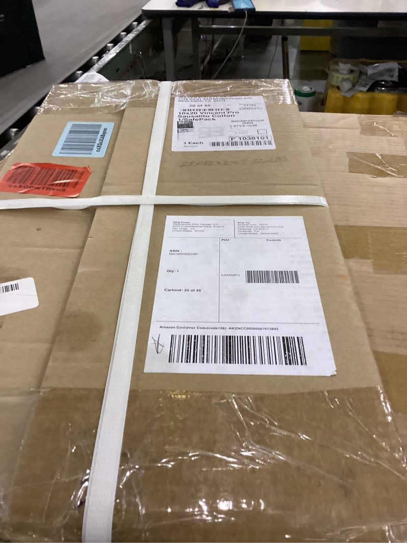 Condition photo showing New/Like New for MASTERPIECE Z1VS-1020 Vincent Pro 7/8" Deep Sausalito Heavy Weight and Texture 14 oz Cotton Stretched Canvas 10" x 20" White 10" x 20" Cotton 14.0oz Sausalito Heavy Weight 1 Pack