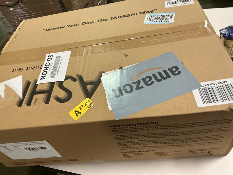 Condition photo showing New/Like New for Tadashi Bidet Toilet Seat Elongated, Heated Toilet Seat, Instant Warm Water & Dryer, Feminine & Rear Wash, Self-Clean Nozzle, Slow Close Lid, Child/ECO/Silent Mode Smart luxury style