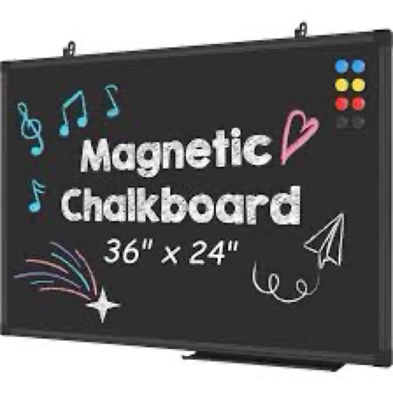 24” x 36” Magnetic chalkboard for wall