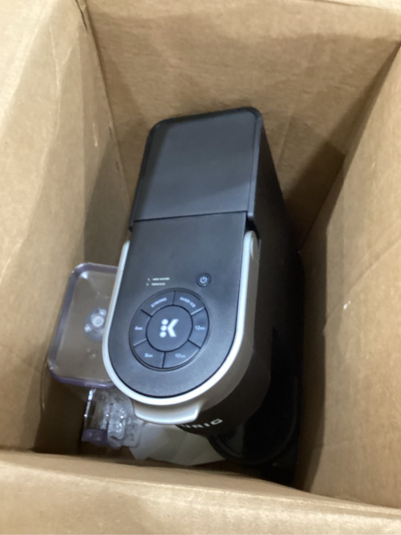Condition photo showing As Is for keurig k-supreme single serve k-cup pod coffee maker, multistream technology, 4 brew sizes, 66oz dual-position removable reservoir, black black coffee maker