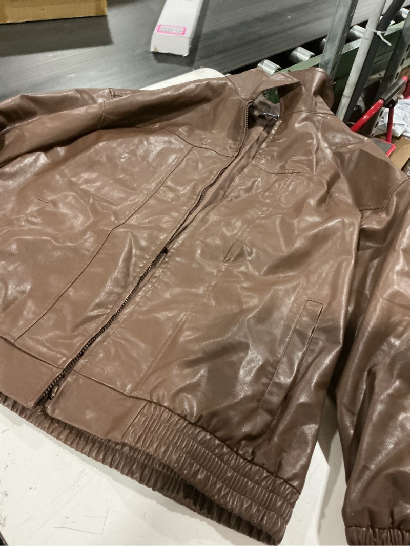 Condition photo showing Good Condition for rothco classic leather jacket a-2, brown size xl