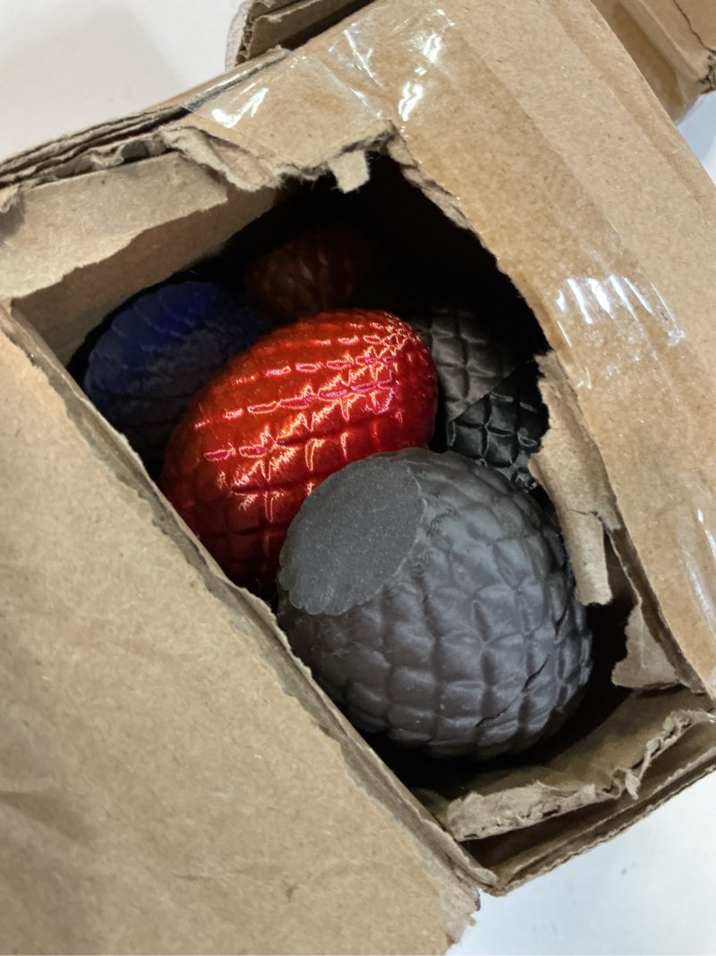 Condition photo showing Good Condition for 12 Pcs 3D Printed Dragon Eggs with Dragon Inside – Fantasy Collectible, Easter Home & Office Decor (Random Colorful)