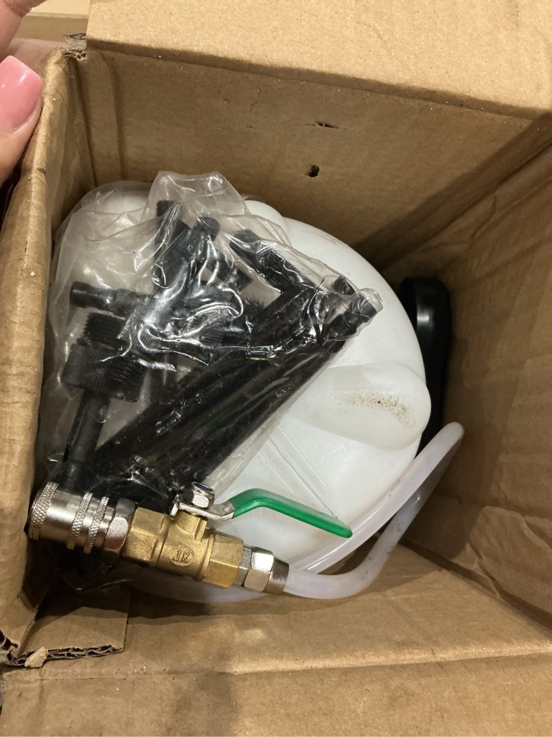 Condition photo showing As Is for transmission fluid transfer pump kit, 3l manual refill system with pressure gauge - 8pcs atf adapters, premium professional automotive fluid filler & oil change tool for transmission service