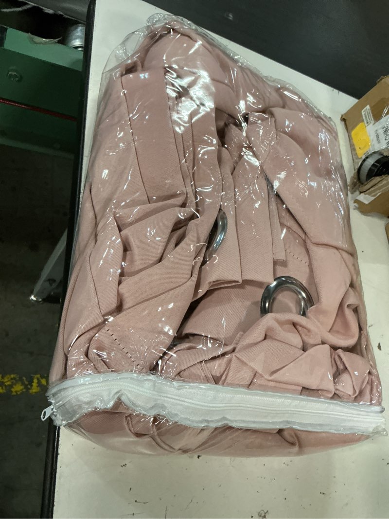 Condition photo showing Good Condition for miulee baby pink blackout curtains for nursery bedroom 96 inches long 2 panels, thermal insulated room darkening drapes solid grommet top noise reducing living room window treatments 40x96 inch 40"w x 96"l (pack of 2) baby pink