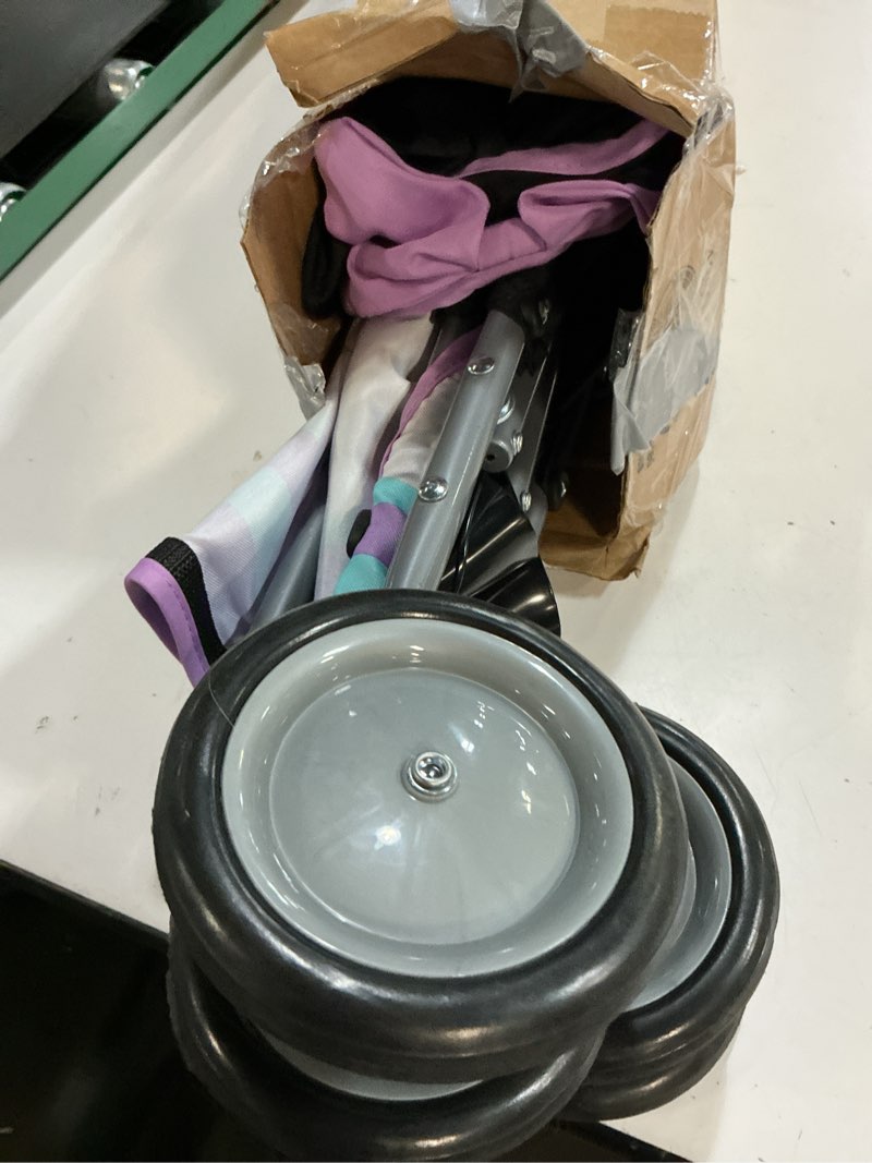 Condition photo showing Good Condition for disney baby character umbrella stroller, eye-catching, fun, 3d stroller, minnie play all day