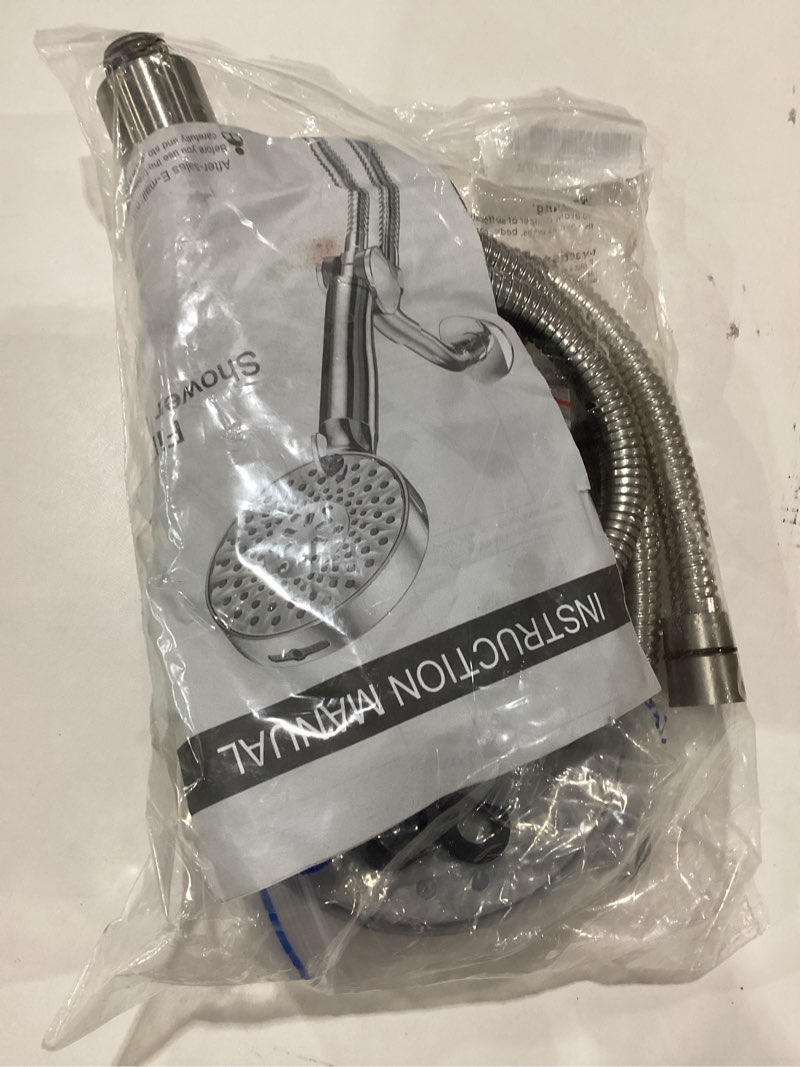 Condition photo showing Good Condition for used sr sun rise filtered shower head with handheld high pressure 9 spray mode showerhead detachable shower head water softener filters beads for hard water remove chlorine 1 filter brushed nickel brushed nickel 1 filter