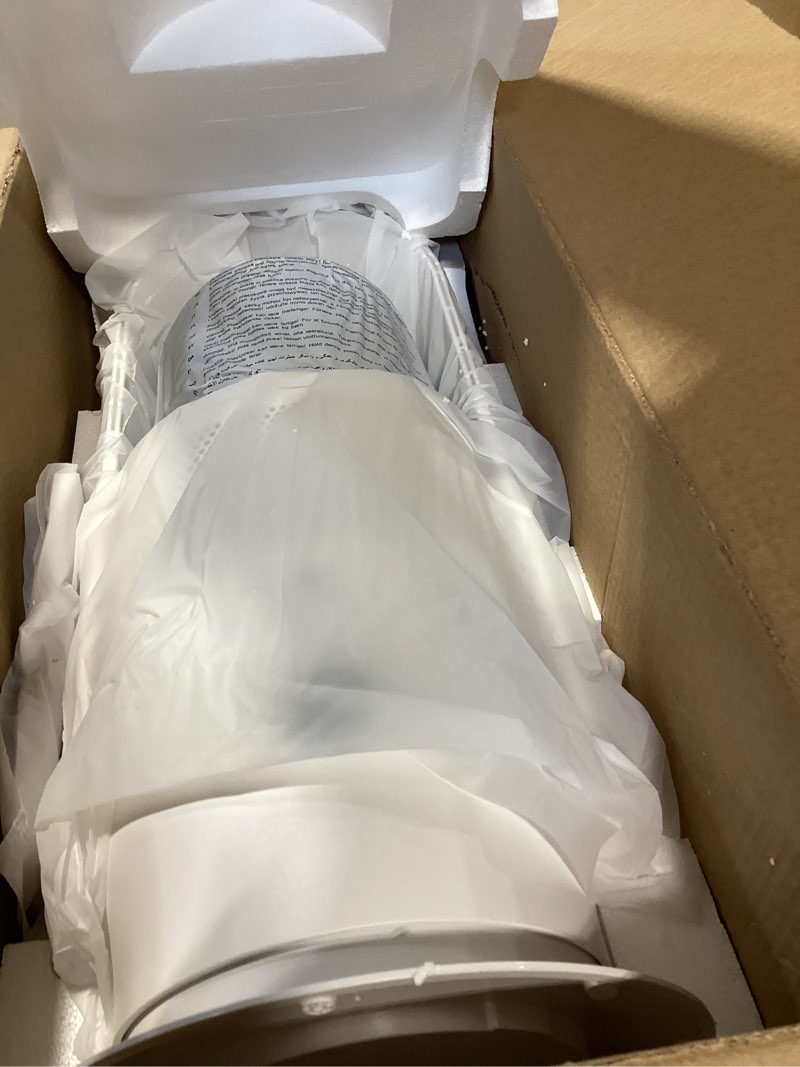 Condition photo showing New/Like New for ultty bladeless tower fan with air purifier, 90° oscillating bladeless fan with remote, touch, 8h timer, floor fans for bedroom whole room home office r021, white white medium