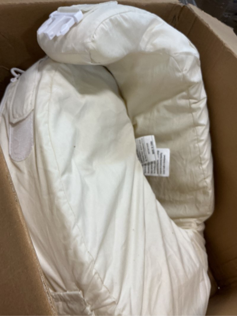 Condition photo showing As Is for innokids head and body support pillow infant car seat insert for newborn to toddler stroller cushion for baby shower gifts (white)