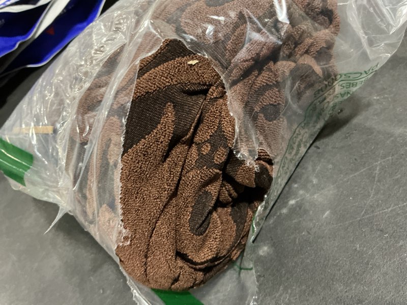 Condition photo showing As Is for Hokway Damask Stretch Couch Cushion Replacement Slipcovers, Boho Cushion Slipcovers Sofa Cushion Covers (Coffee, Large) Coffee Large