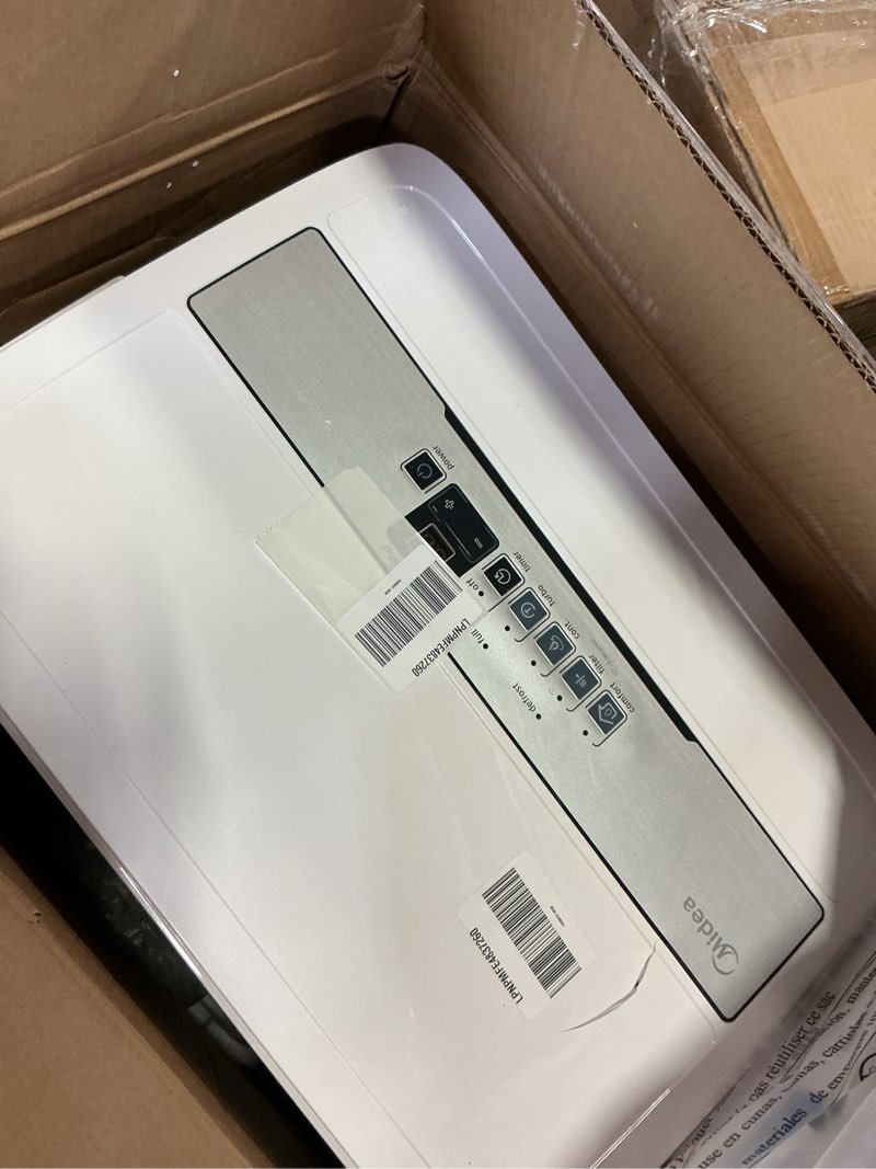 Condition photo showing As Is for midea 4,500 sq. ft.dehumidifier for basement, with reusable air filter 50 pint - ideal for basements, large & medium sized rooms, and bathrooms (white) 4,500 sq. ft. - wifi