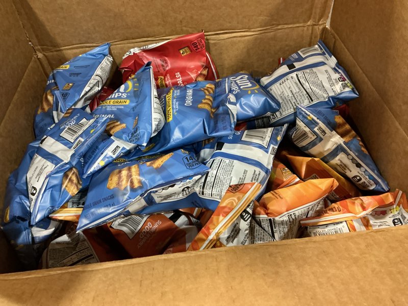 Condition photo showing New/Like New for ( use by: Feb 10/2026 )SunChips 100% Whole Grain Chips, Variety Pack, 1 oz Bags, Pack of 40, No Artificial Flavors, Colors Variety Pack 40 Count (Pack of 1)