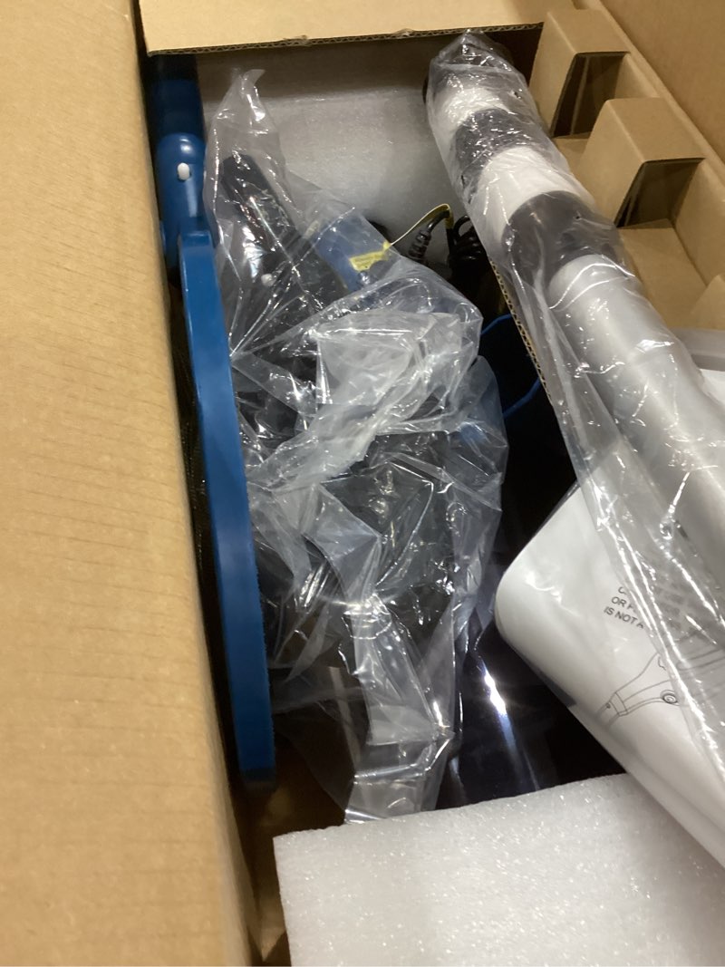 Condition photo showing Good Condition for Enhulk Pool Vacuum for Above Ground Pool, 2026 Upgraded Pool Vacuum with A Telescopic Pole, 18.5 Gal/Min Powerful Suction, 80Mins Runtime, Effortlessly Cleans Debris Underwater (Blue)