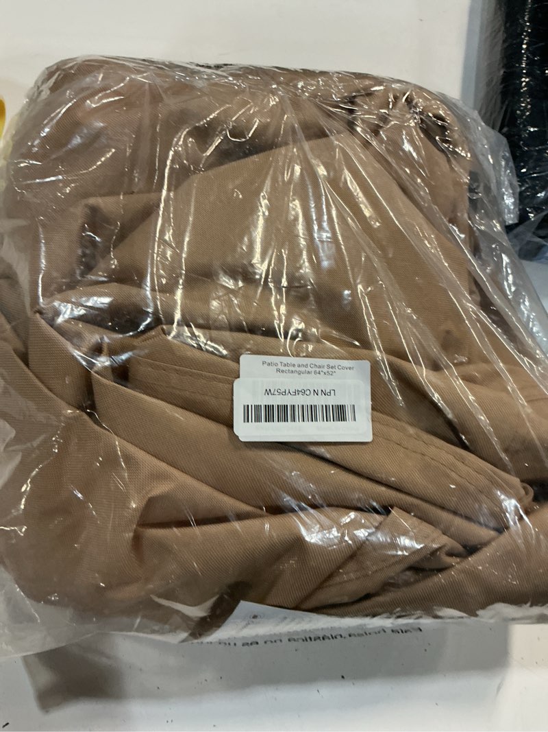 Condition photo showing Good Condition for ultcover 600d tough canvas rectangular patio furniture cover - waterproof outdoor table and chair covers 64lx52wx28h inch rectangular 64"(l)x52"(w) brown