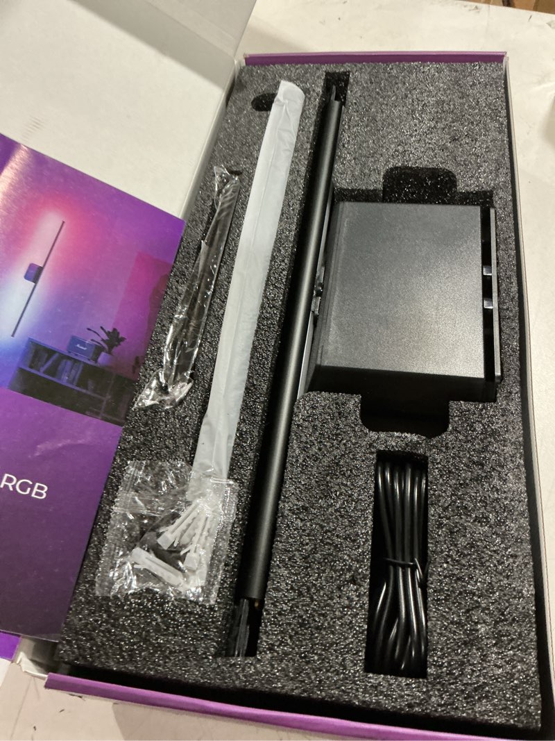 Condition photo showing Good Condition for 40 inch battery operated wall sconces set of 2, 12000mah rechargeable smart wall lights with app control & remote, color changing, music sync, scene modes, wireless wall lamps for living room, bedroom