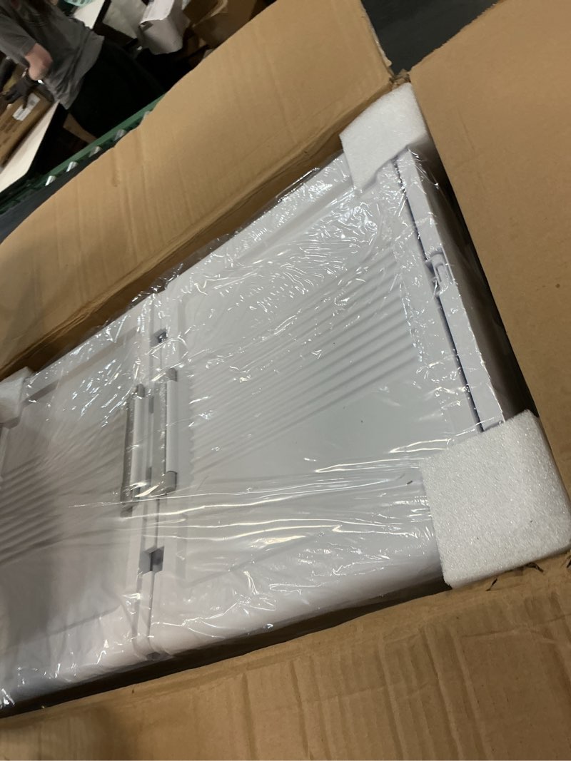 Condition photo showing Good Condition for sailun 145gal/580qt stackable storage bins folding collapsible storage bins with a lid, closet organizers and storage,white 26" w x 17" d x 71" h 5 pack-26" w x 17" d x 71" h white