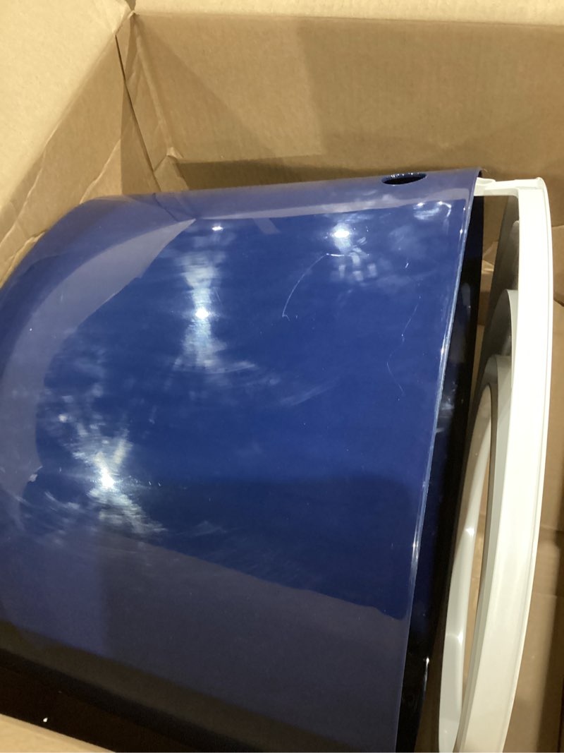 Condition photo showing Good Condition for IRIS USA Cat Litter Box, Large Top Entry with Litter Catching Lid and Scoop, Dog Proof, Cat Box Enclosure, Navy/White Top Entry Navy
