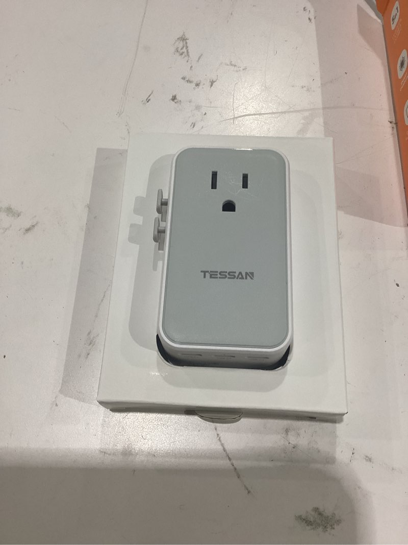 Condition photo showing Good Condition for tessan universal travel adapter 70w, ultra thin international power adapter with 4 usb ports (3 usb c), worldwide plug adaptor for us to european uk australia spain france ireland (type c g a i) gray